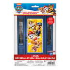 Yellow Paw Patrol door poster featuring cartoon puppies for kids birthday decor from Parte Haus party supply store in Bethesda MD