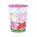pink cartoon character plastic cup with stars and clouds birthday theme from Parte Haus party supply store in Bethesda Maryland