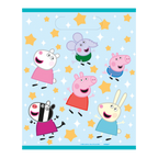 Blue Peppa Pig themed favor bag with stars for kids birthday from Parte Haus party supply store in Bethesda MD