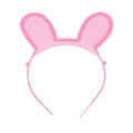 Pink bunny ear headband cute accessory for Easter or birthday from Parte Haus party supply store in Bethesda Maryland