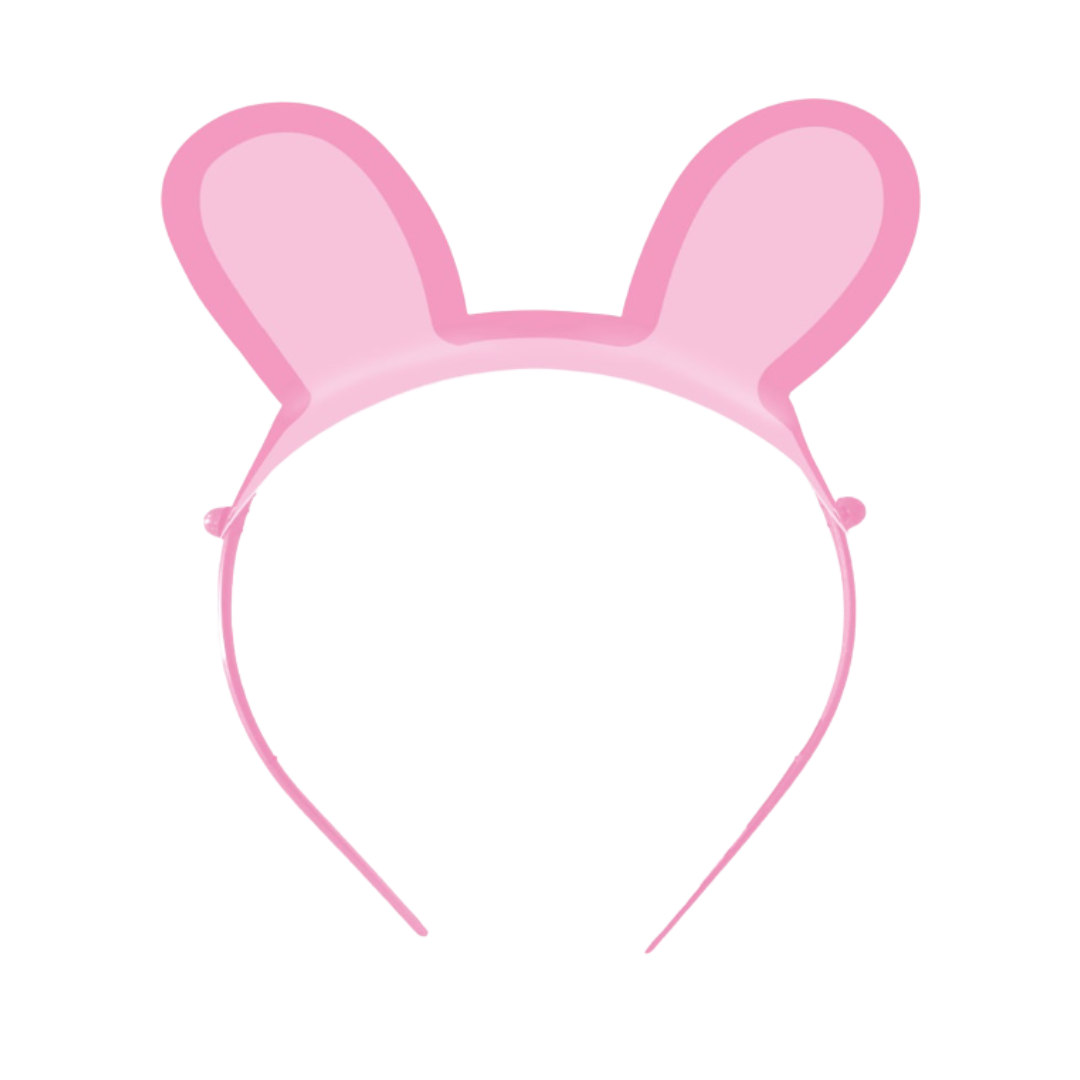 Pink bunny ear headband cute accessory for Easter or birthday from Parte Haus party supply store in Bethesda Maryland