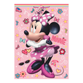 Pink Minnie Mouse gift bag with hearts bows and music notes birthday theme from Parte Haus party supply store in Bethesda MD