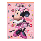 Pink Minnie Mouse gift bag with hearts bows and music notes birthday theme from Parte Haus party supply store in Bethesda MD