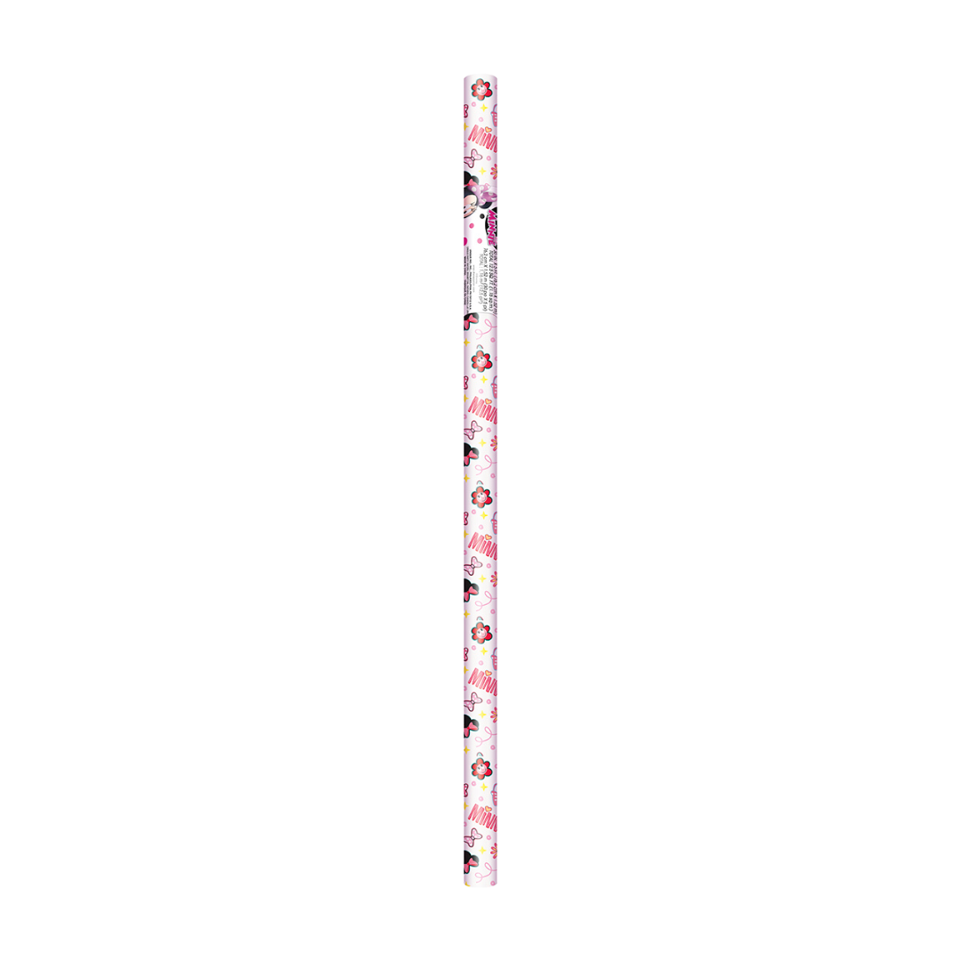 Pink Minnie Mouse pencil with cartoon faces and bows birthday theme from Parte Haus party supply store in Bethesda MD