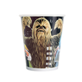 Multicolor Star Wars themed cup with Chewbacca print for birthday from Parte Haus party supply store in Bethesda MD.
