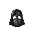 Black Darth Vader mask cutout Star Wars theme from Parte Haus party supply store in Bethesda Maryland