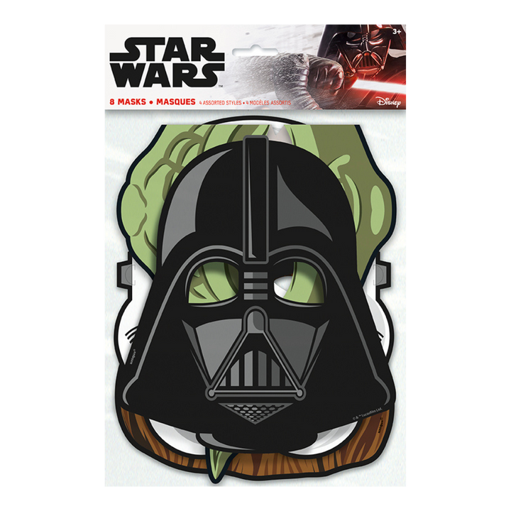 Assorted Color Star Wars Paper Masks