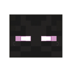 Black and purple rectangular banner with pixelated face design Minecraft birthday theme from Parte Haus party supply store in Bethesda Maryland