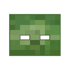 Green pixelated mask square birthday decoration Minecraft theme from Parte Haus party supply store in Bethesda MD