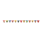 Colorful Toy Story flag banner with character graphics for birthday from Parte Haus party supply store in Bethesda MD