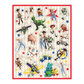 Colorful Toy Story character stickers featuring Woody Buzz Lightyear Bo Peep and more birthday theme from Parte Haus party supply store in Bethesda Maryland