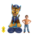 Blue Chase Paw Patrol balloon with child birthday theme from Parte Haus party supply store in Bethesda Maryland