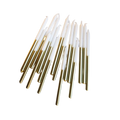 Gold and white cake candles elegant birthday decor from Parte Haus party supply store in Bethesda MD