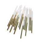 Gold and white cake candles elegant birthday decor from Parte Haus party supply store in Bethesda MD