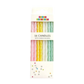 Pastel striped candles set with holders birthday celebration from Parte Haus party supply store in Bethesda MD