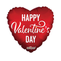 Red Matte Valentine Foil Balloon, 18in