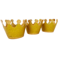 Gold glitter crown hats shiny accessory birthday celebration from Parte Haus party supply store in Bethesda MD