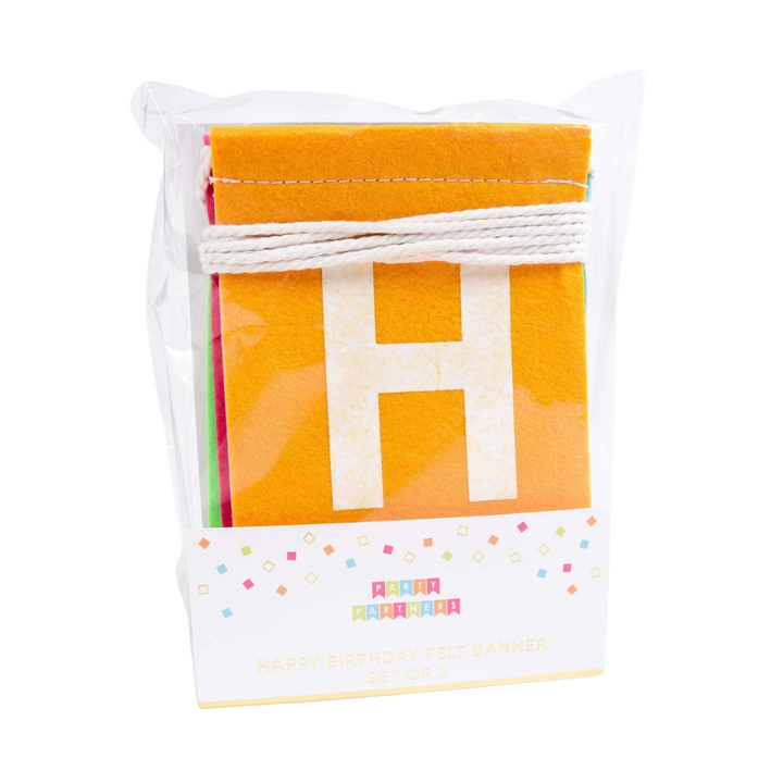 Colorful "Happy Birthday" Felt Banner