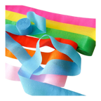 Rainbow multicolor crepe paper streamers for birthday events from Parte Haus party supply store in Bethesda Maryland