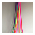 Rainbow color hanging streamers wall decoration birthday from Parte Haus party supply store in Bethesda Maryland