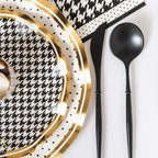 Black Plastic Cutlery - 24 pcs
