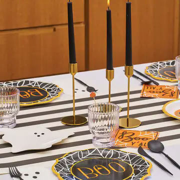 Black Plastic Cutlery - 24 pcs