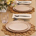 Black Plastic Cutlery - 24 pcs