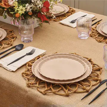 Black Plastic Cutlery - 24 pcs
