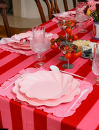 Fancy Blush Pink and White Cutlery - 24 pcs