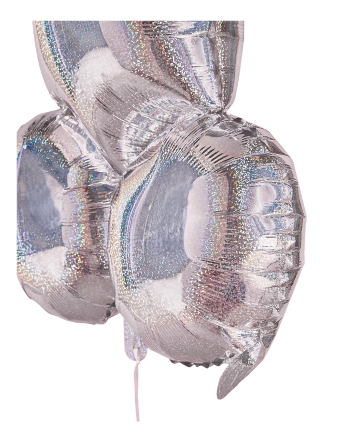 Silver Penis Balloon Bridal Shower, 40in