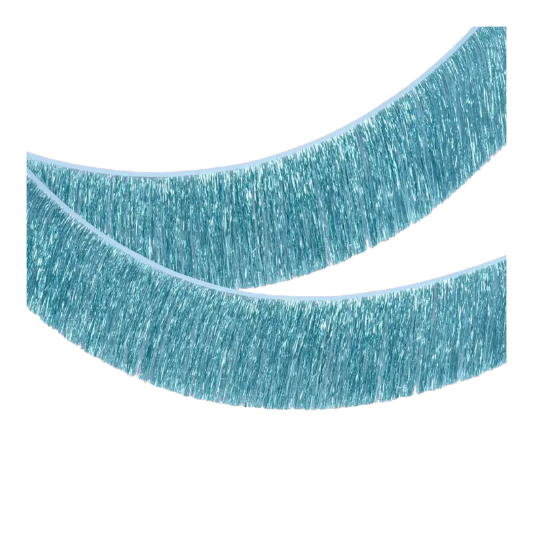 Blue Fringe Foil Banner