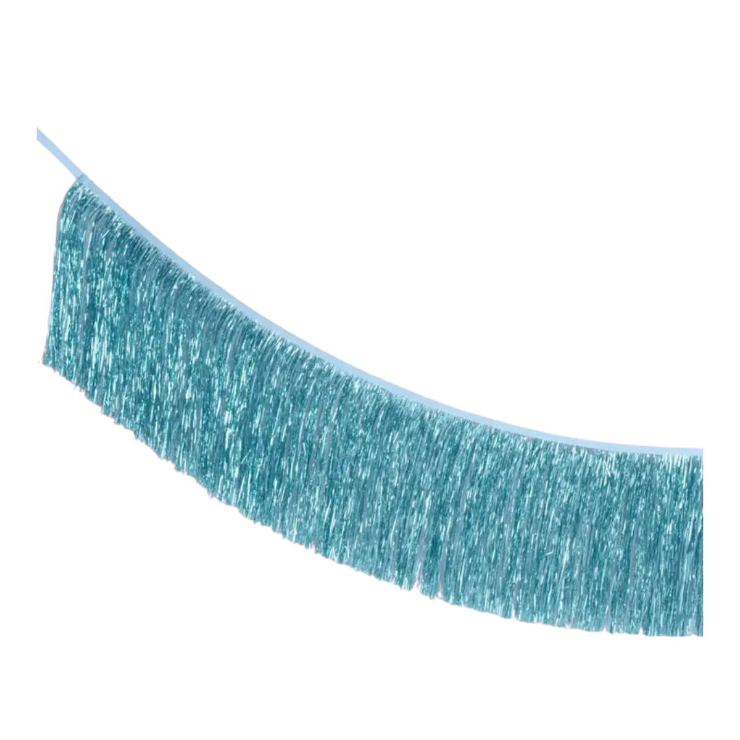 Blue Fringe Foil Banner