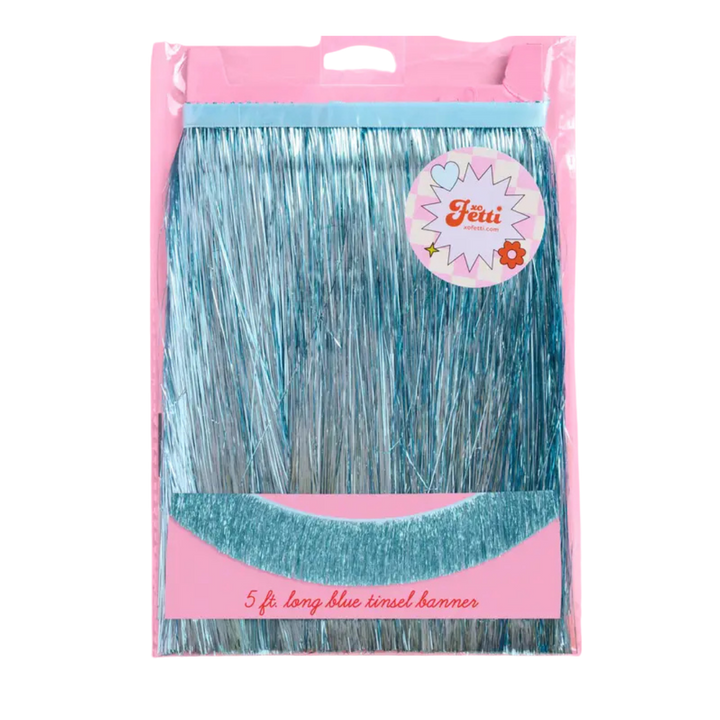 Blue Fringe Foil Banner