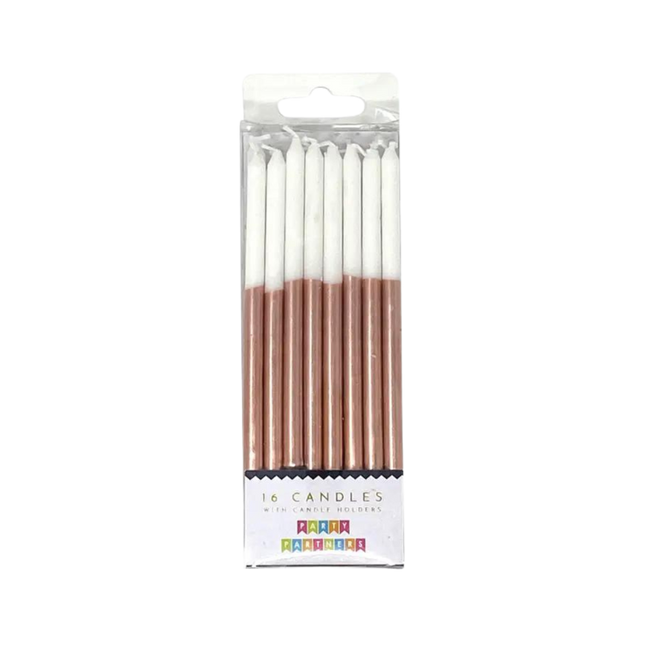Bronze Metallic Dip Candle Set - 16 pk