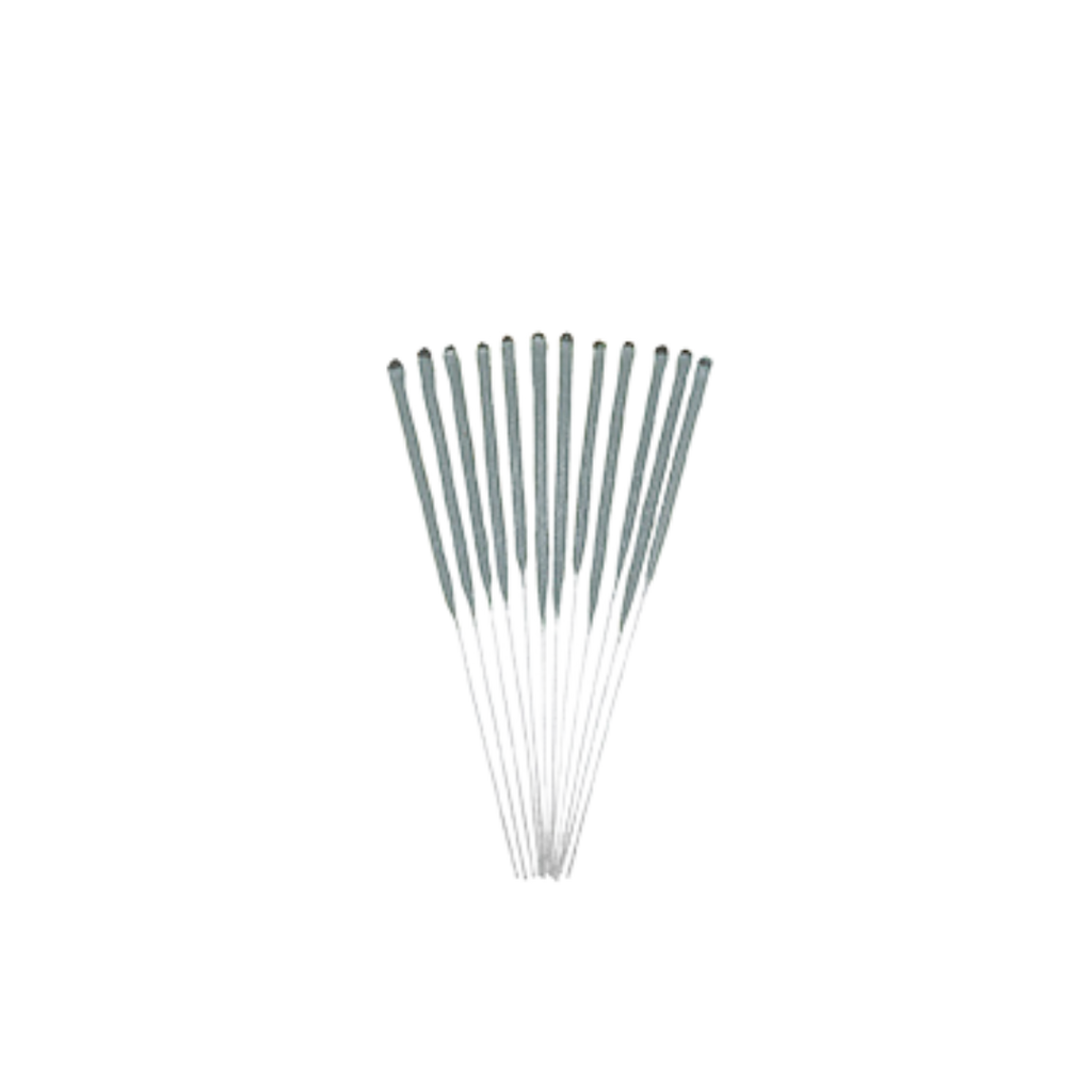 Silver metallic sparkler candles thin and long birthday cake decoration from Parte Haus party supply store in Bethesda MD