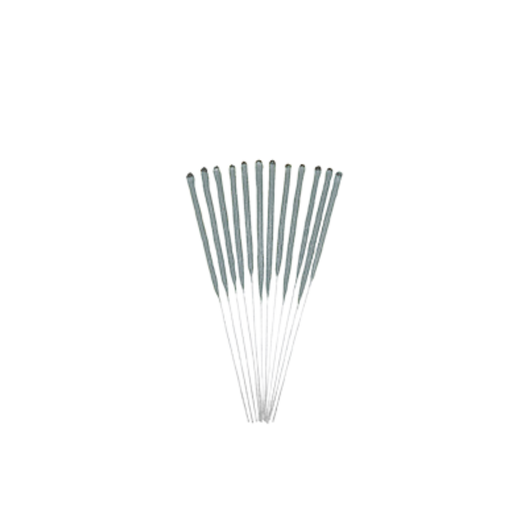 Silver metallic sparkler candles thin and long birthday cake decoration from Parte Haus party supply store in Bethesda MD