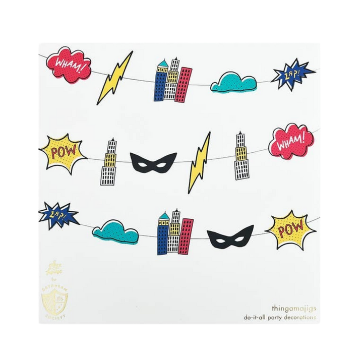 Superhero Comic Party Banner