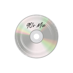 silver 90s mix CD dessert paper plate music theme from Parte Haus party supply store in Bethesda Maryland