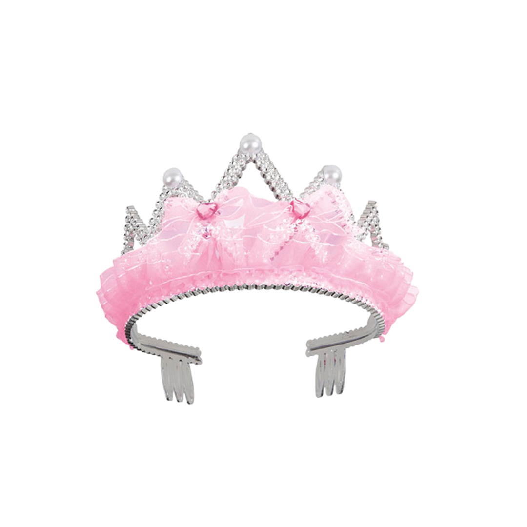Pink Bows and Ribbon Tiara