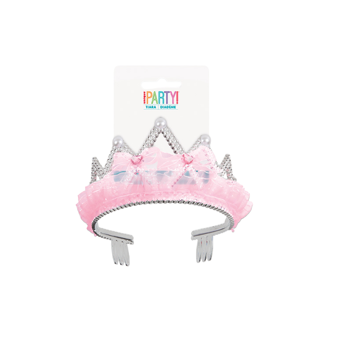 Pink Bows and Ribbon Tiara