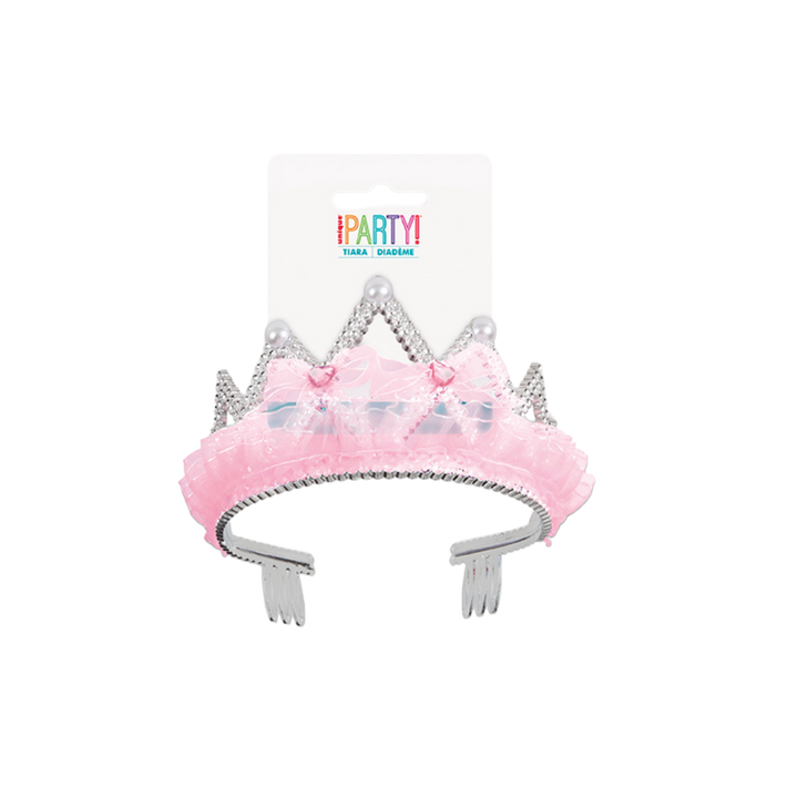 Pink Bows and Ribbon Tiara