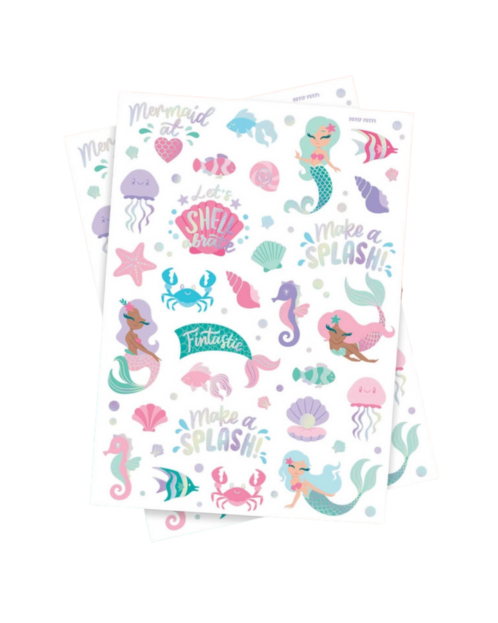 Mermaid Kids Party Tattoos