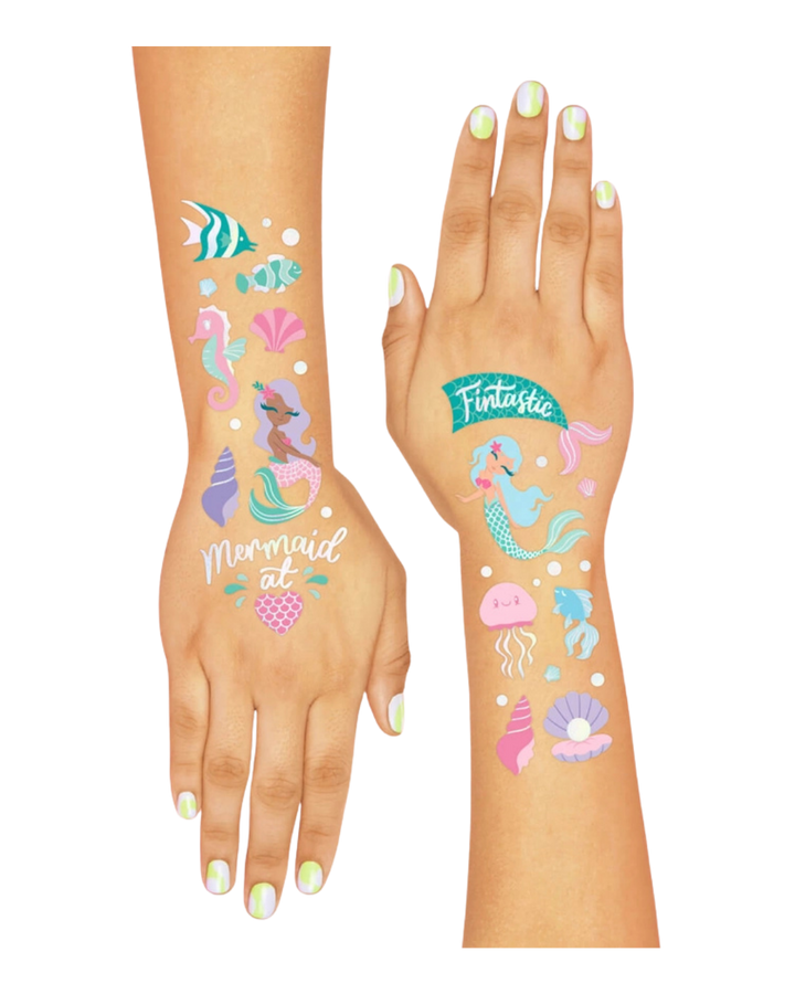 Mermaid Kids Party Tattoos