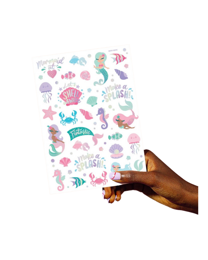Mermaid Kids Party Tattoos