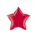 Ruby red star balloon shiny five point shape birthday from Parte Haus party supply store in Bethesda MD