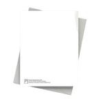 White invitation card with blank front and matching envelope for celebration from Parte Haus party supply store in Bethesda Maryland