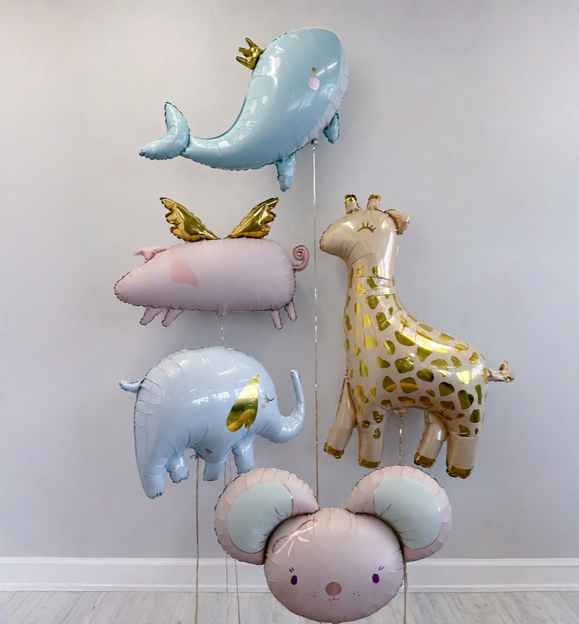 Adorable Baby Animal Loose Foil Balloons