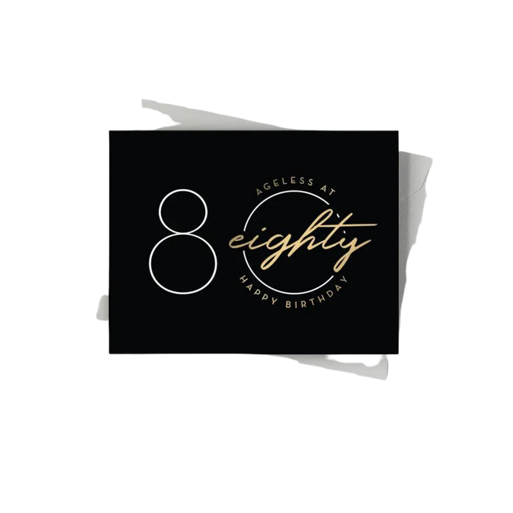 Ageless Eighty – 80th Birthday Card