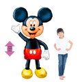 Black red and yellow Mickey Mouse balloon decoration for kids birthday from Parte Haus party supply store in Bethesda Maryland