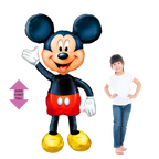 Black red and yellow Mickey Mouse balloon decoration for kids birthday from Parte Haus party supply store in Bethesda Maryland